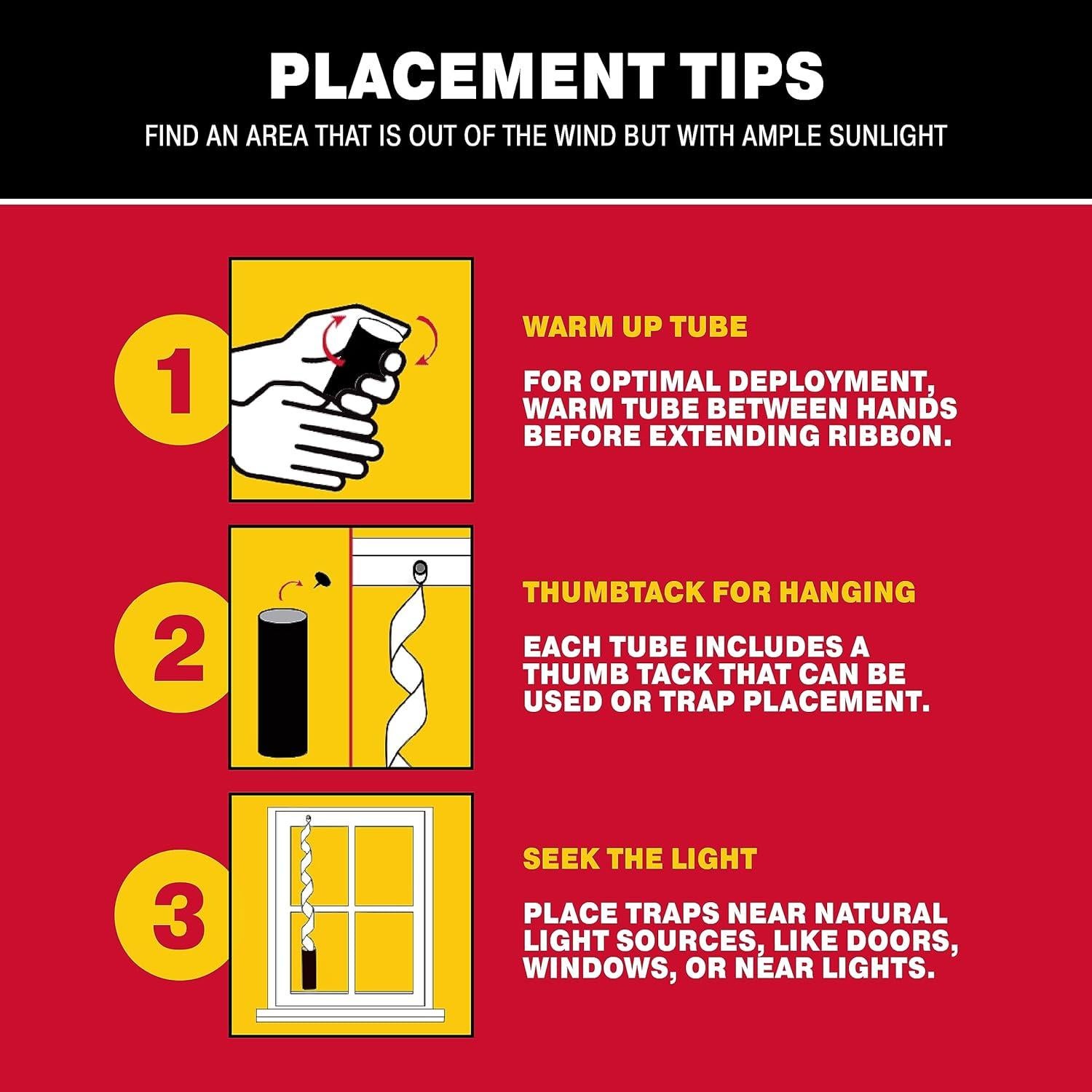 Trampa Adhesiva para Moscas Catchmaster 96 Piezas No Tóxica
