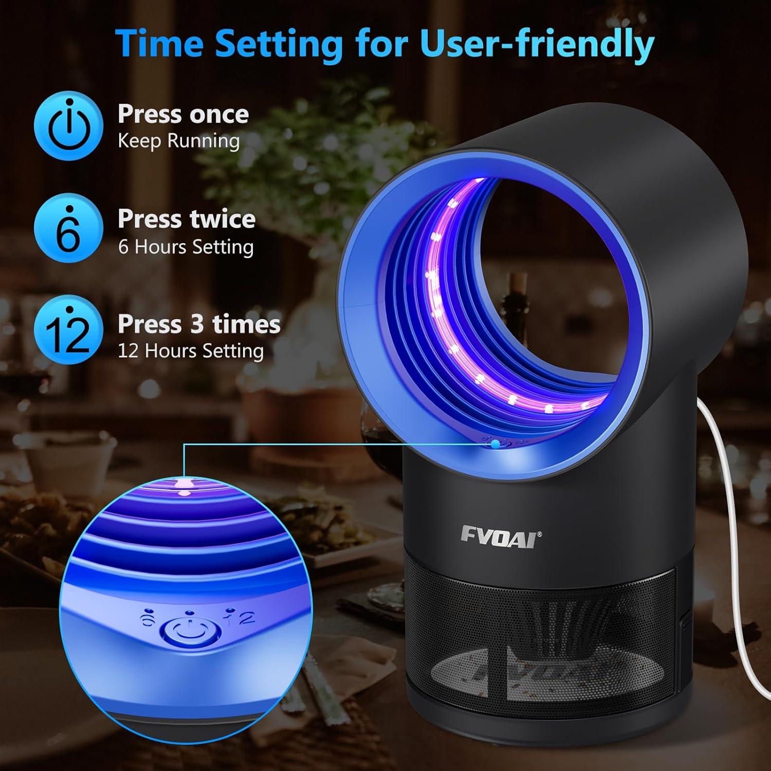 Trampa para Moscas de Fruta FVOAI con Luz y 10 Adhesivos