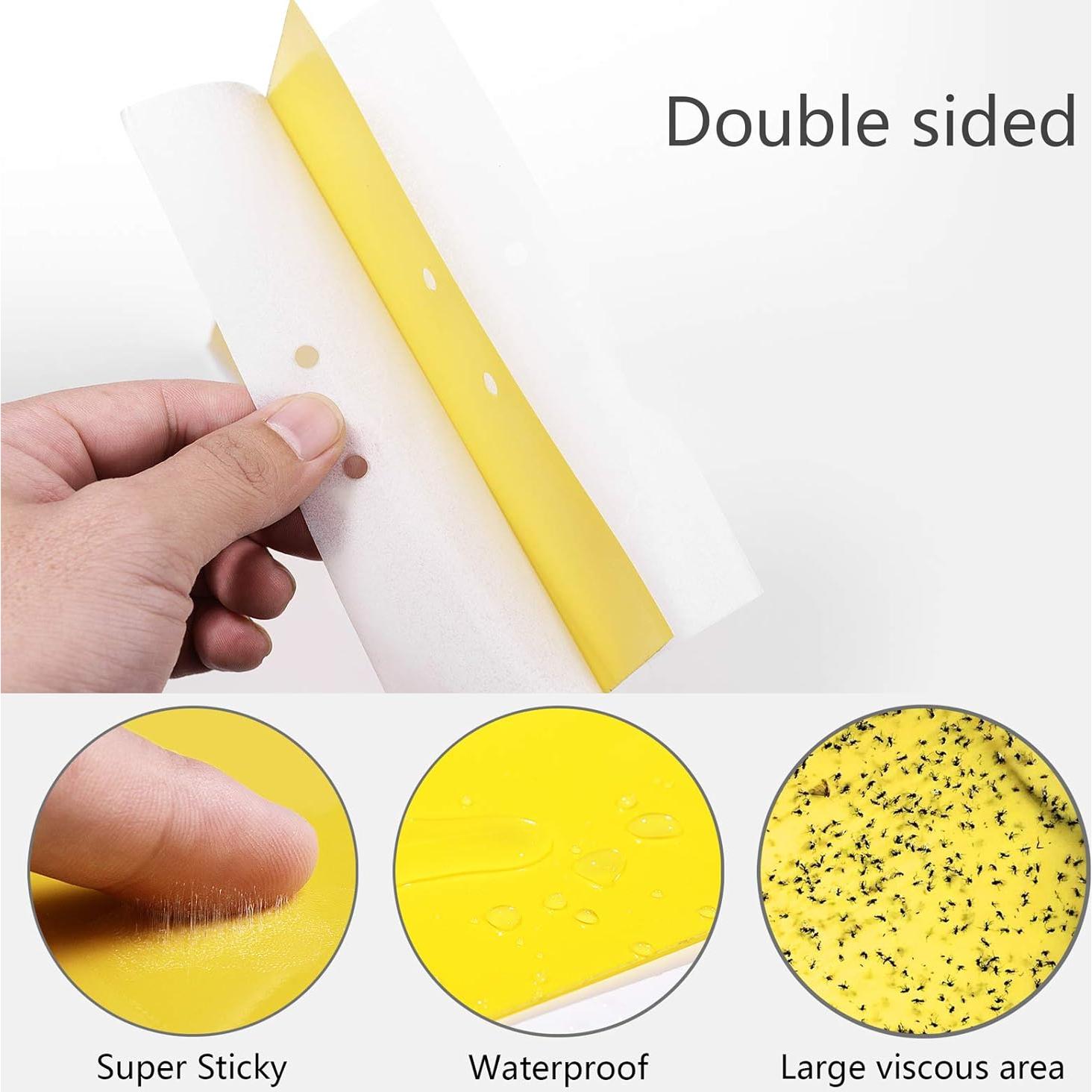 Trampas Adhesivas Amarillas Doble Cara Garutom - 30 Unidades 15x20 cm