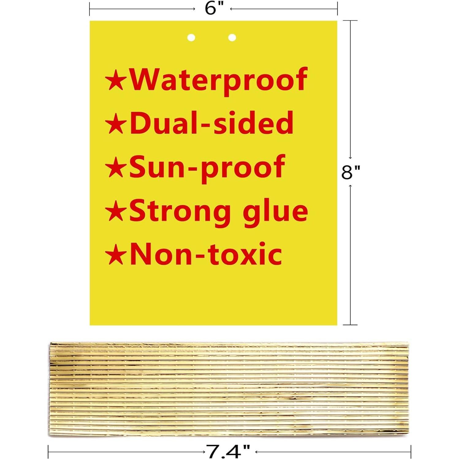 Trampas Adhesivas Amarillas Doble Cara Garutom - 30 Unidades 15x20 cm