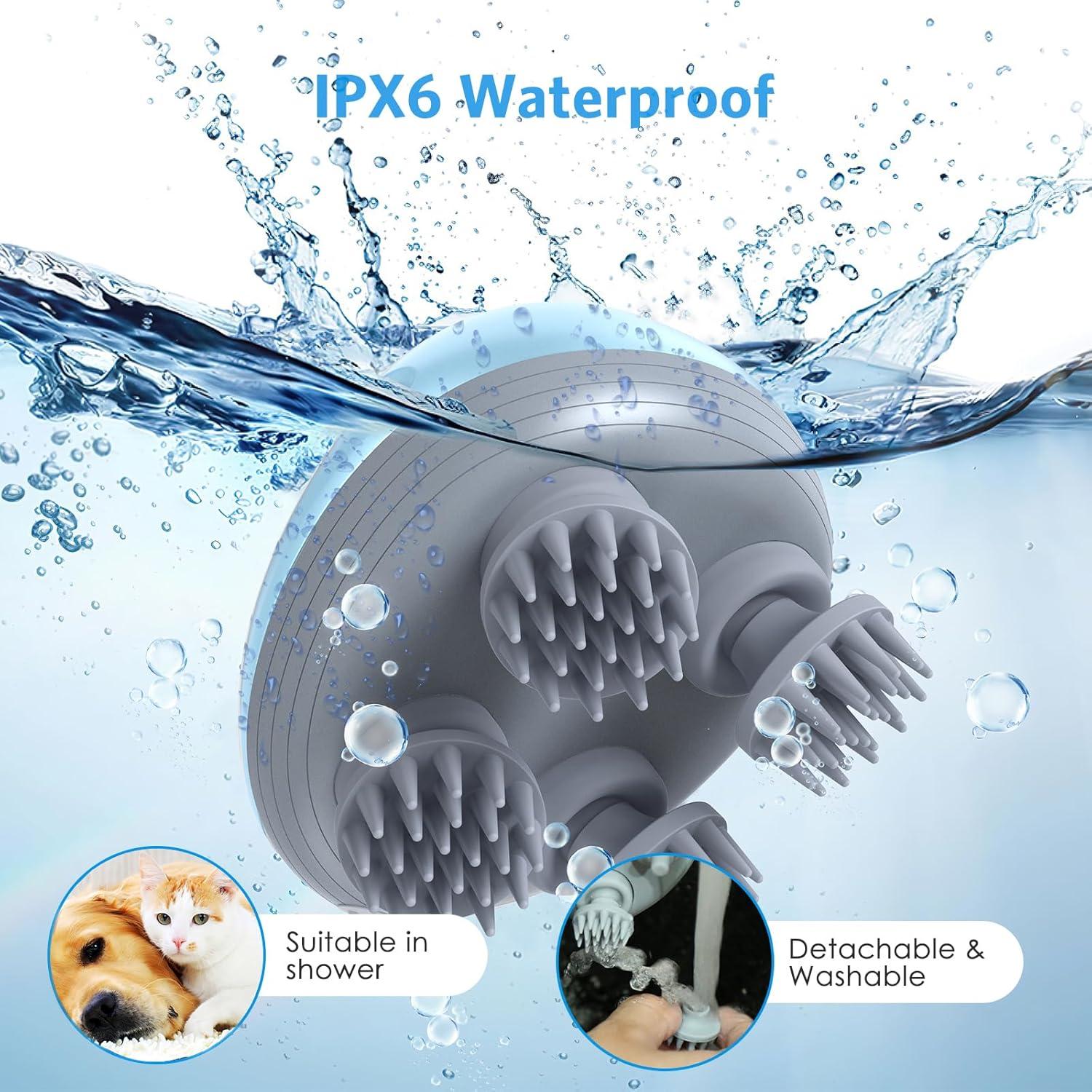 Masajeador eléctrico para mascotas Olipiter PS76D, azul