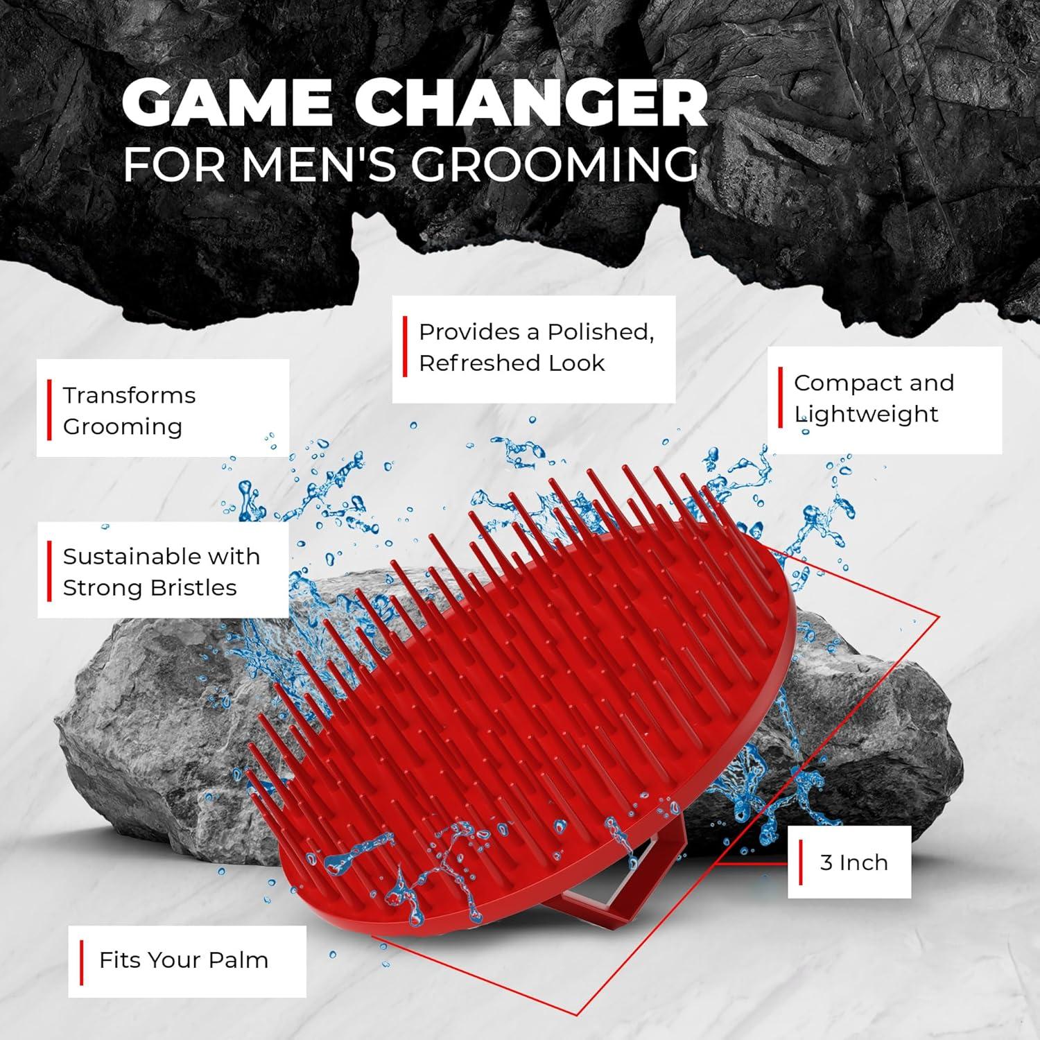 Masajeador de cuero cabelludo Bossman 7.62 cm - Exfoliador de barba