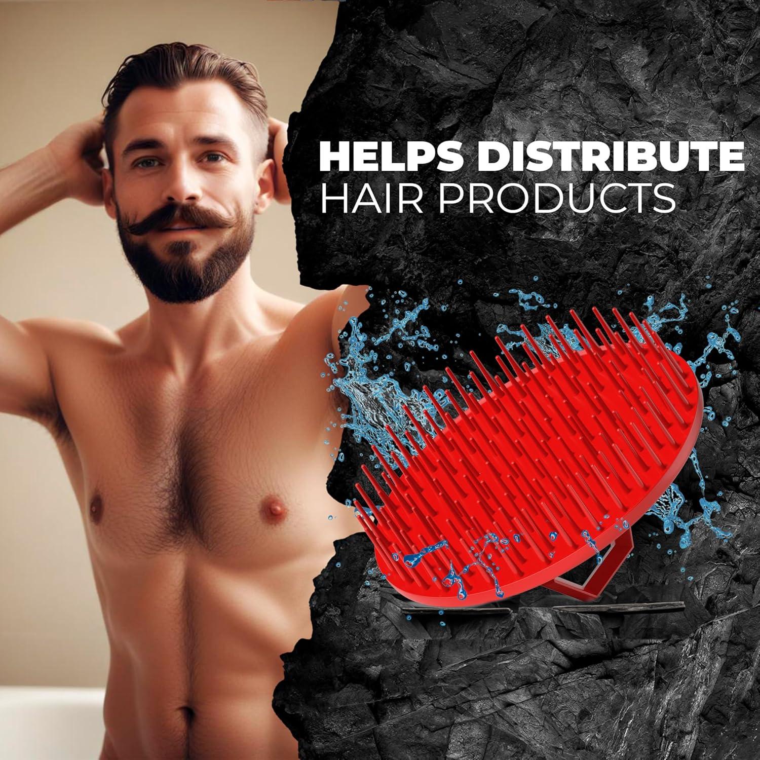 Masajeador de cuero cabelludo Bossman 7.62 cm - Exfoliador de barba