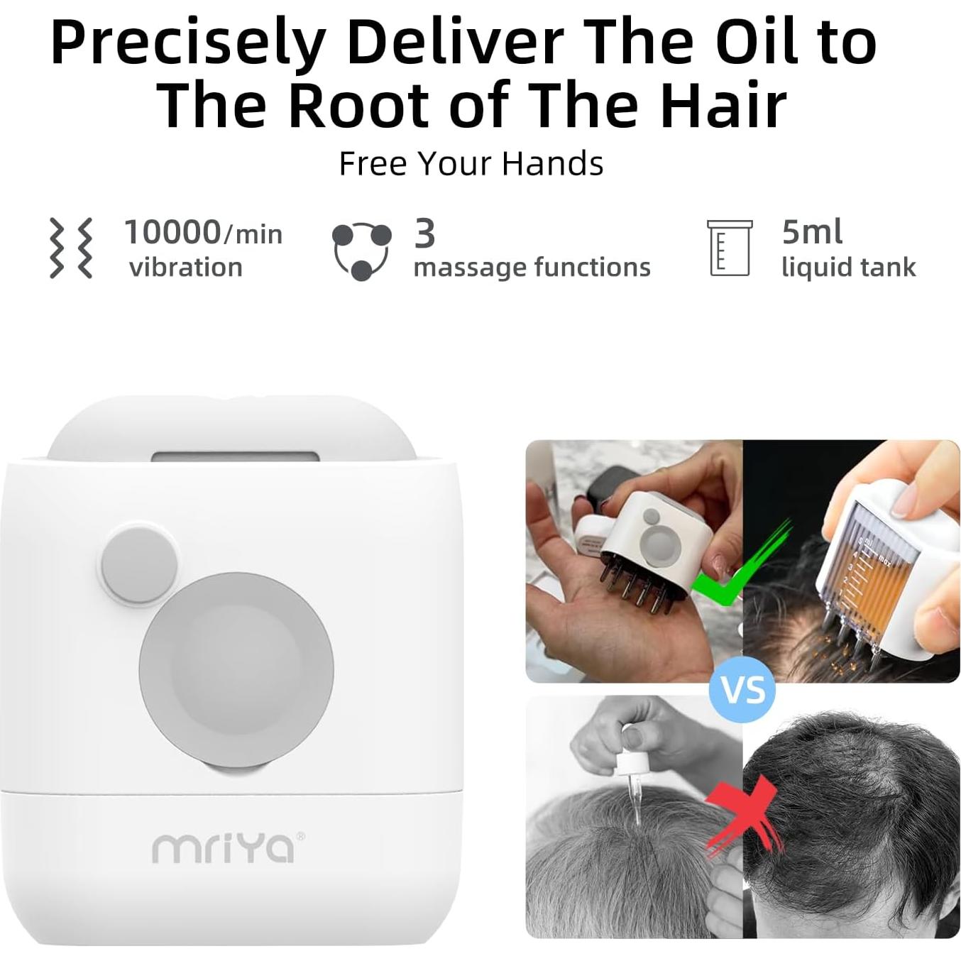 Aplicador de Aceite para Cabello Eléctrico Mriya 5ml