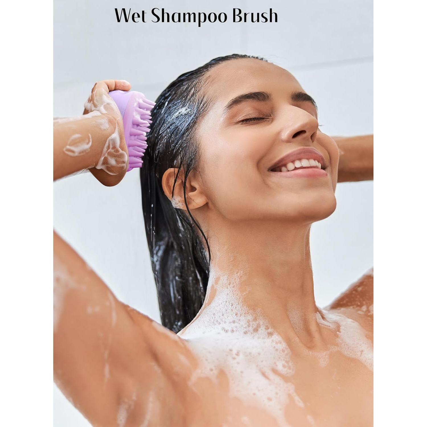 Masajeador de Cuero Cabelludo HEETA con Cerdas de Silicona 14.1x10cm