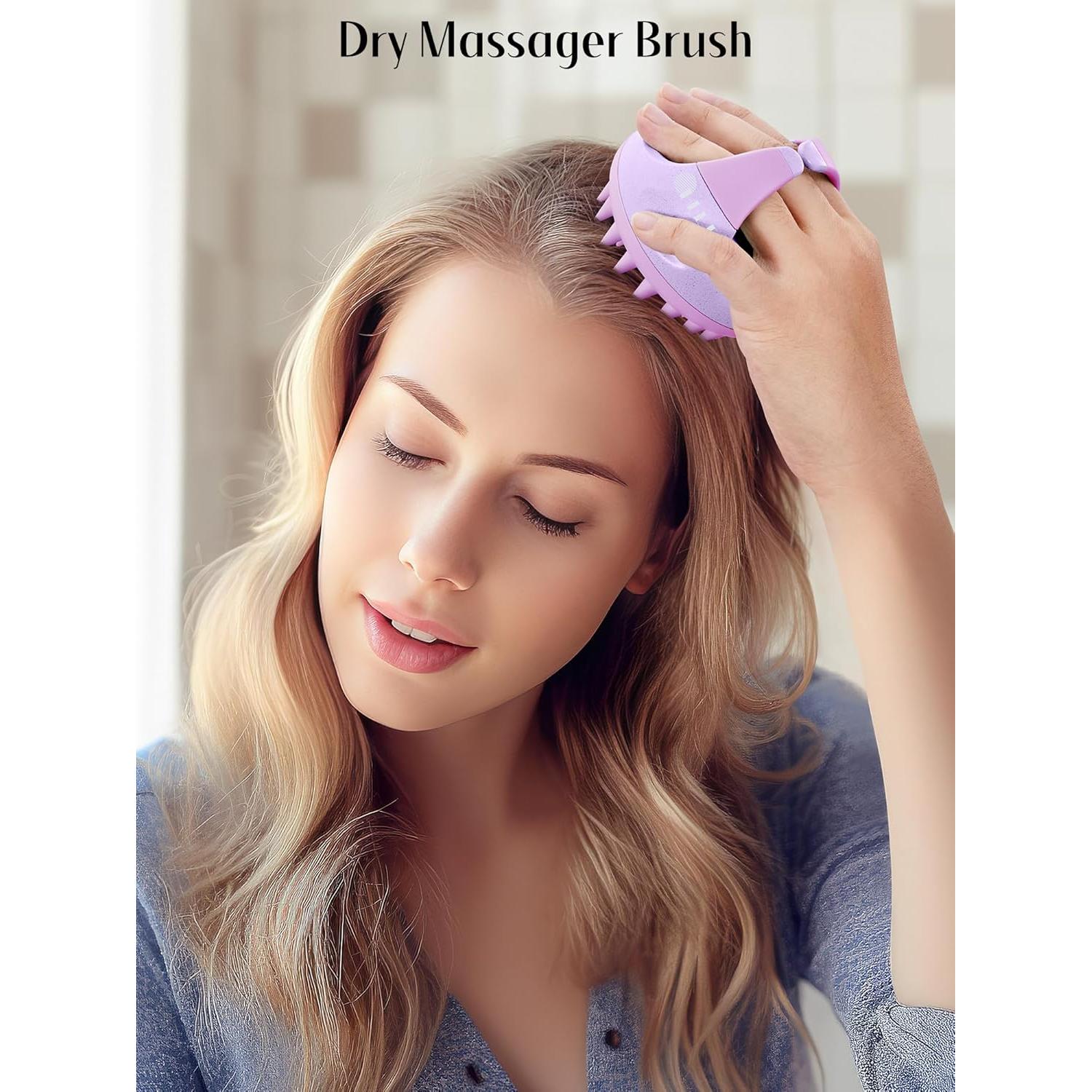 Masajeador de Cuero Cabelludo HEETA con Cerdas de Silicona 14.1x10cm