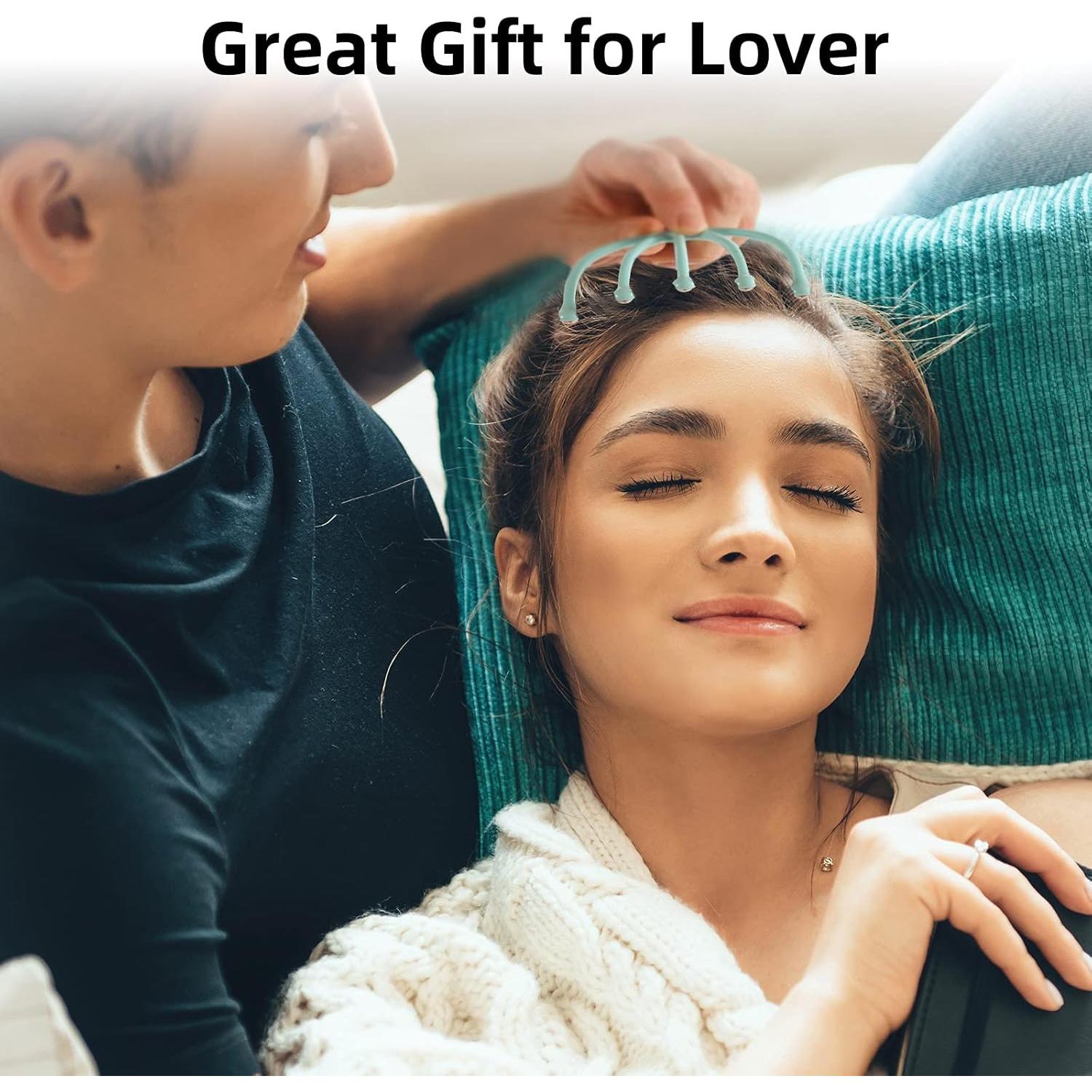 Masajeador de cuero cabelludo F-KING 2-pack Azul y Verde