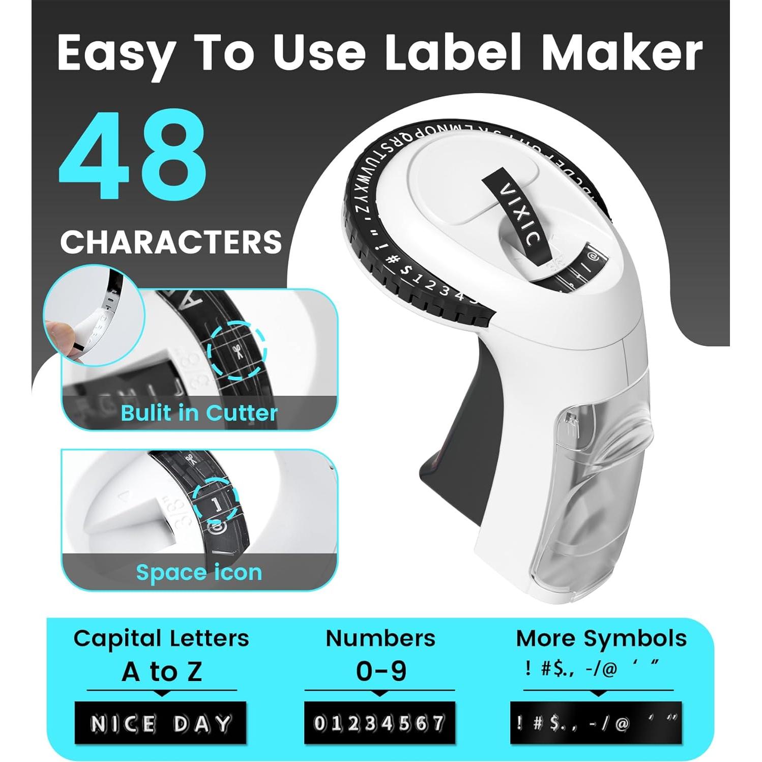 Máquina de Etiquetas en Relieve Vixic 3D Manual para Hogar