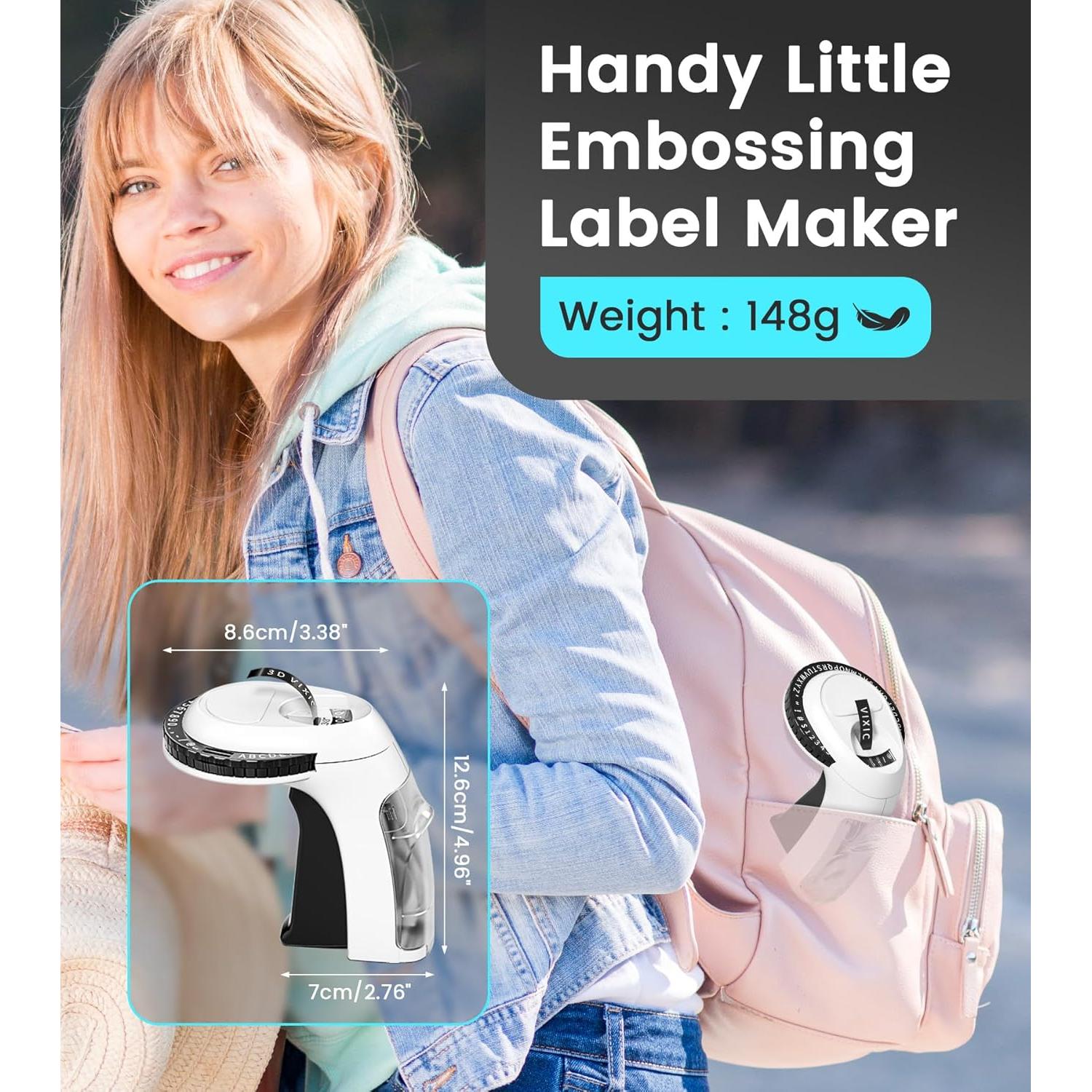 Máquina de Etiquetas en Relieve Vixic 3D Manual para Hogar