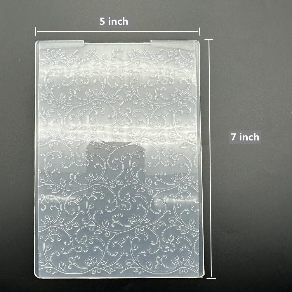 Plantilla de Embosado 3D Clásico Flor Vid 12.7x17.8 cm