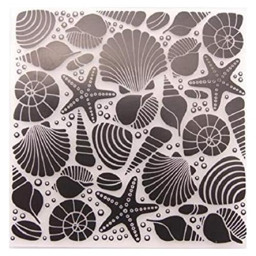 Carpeta de Relieve de Concha Joyful Home 12.6x12.6cm DIY