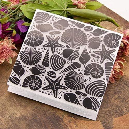 Carpeta de Relieve de Concha Joyful Home 12.6x12.6cm DIY