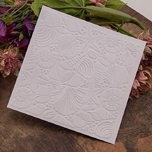 Carpeta de Relieve de Concha Joyful Home 12.6x12.6cm DIY