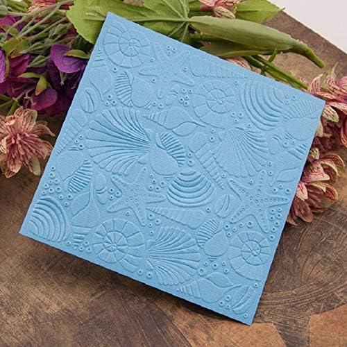 Carpeta de Relieve de Concha Joyful Home 12.6x12.6cm DIY