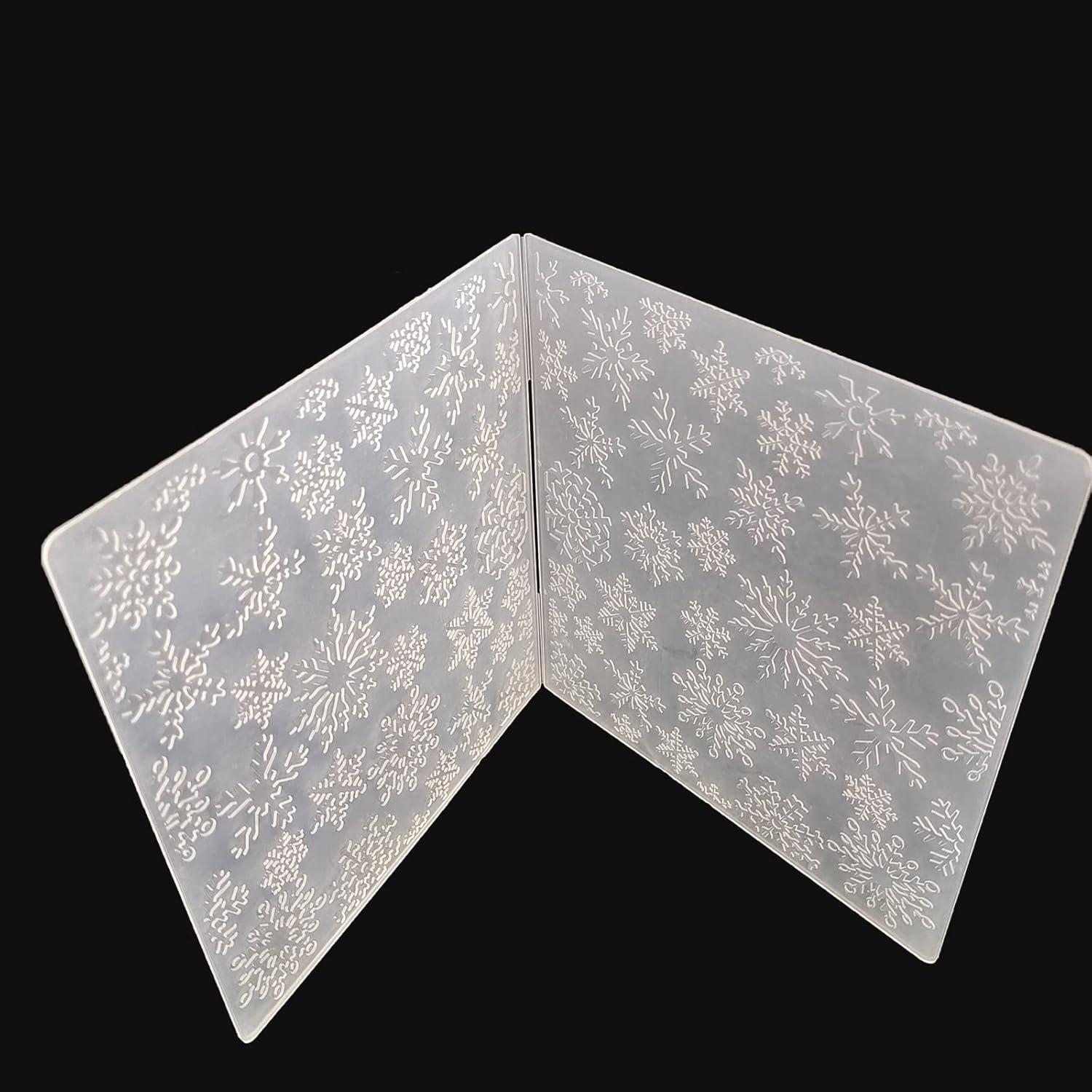 Carpeta de Relieve WJ 3D Copo de Nieve 10.5x15cm para Tarjetas
