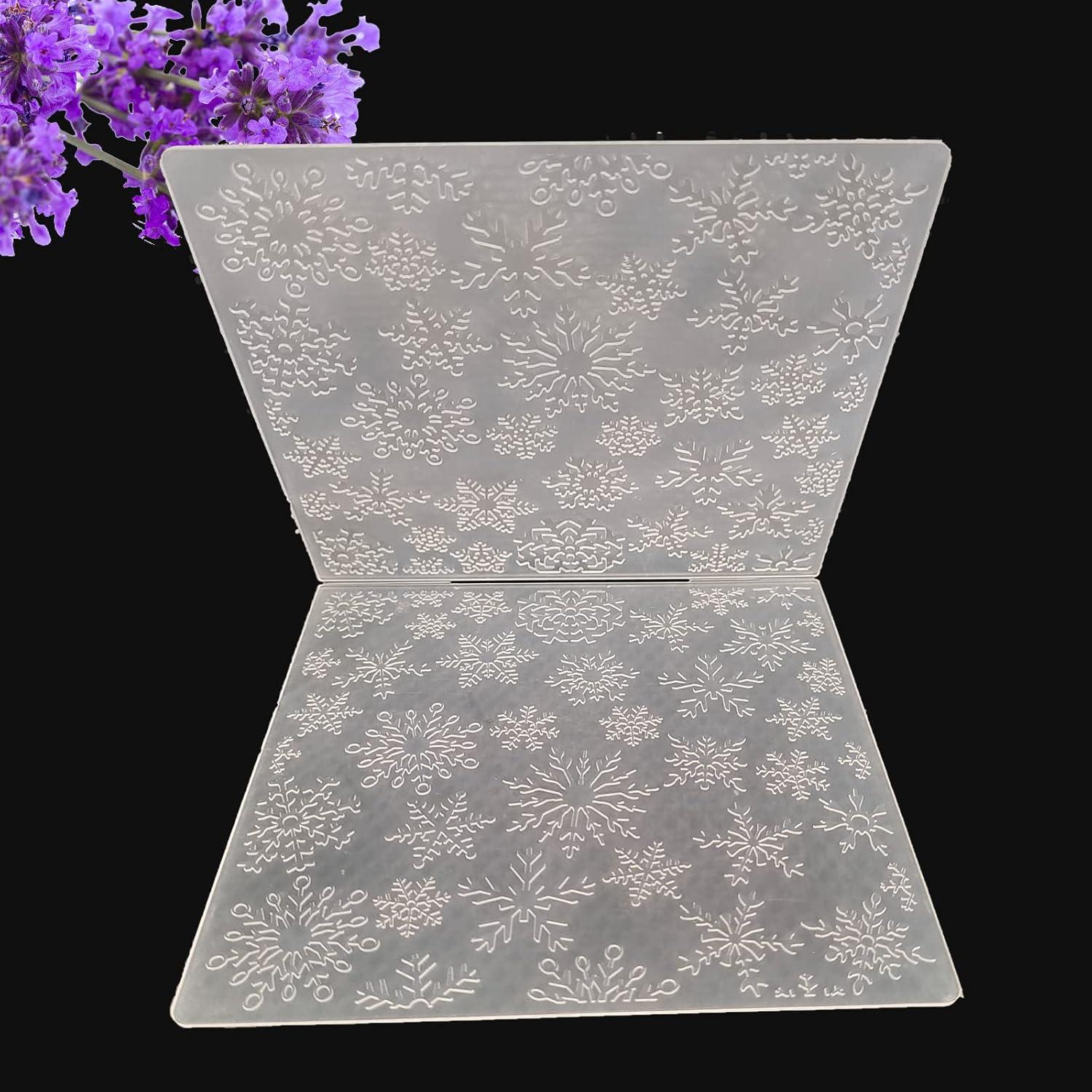 Carpeta de Relieve WJ 3D Copo de Nieve 10.5x15cm para Tarjetas