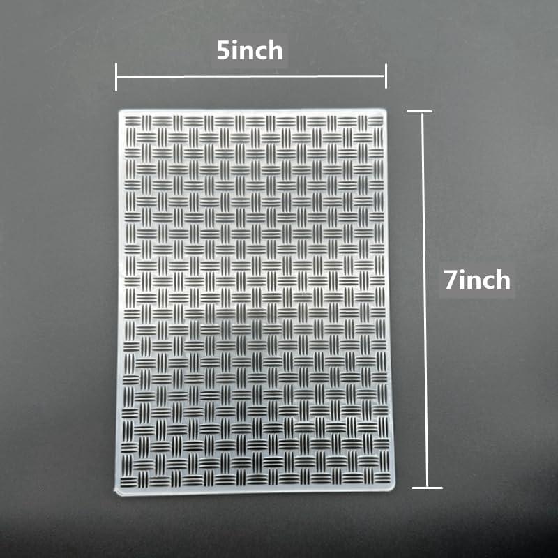 Plantilla de Embosado 3D Plástico 12.7x17.8 cm para Scrapbooking