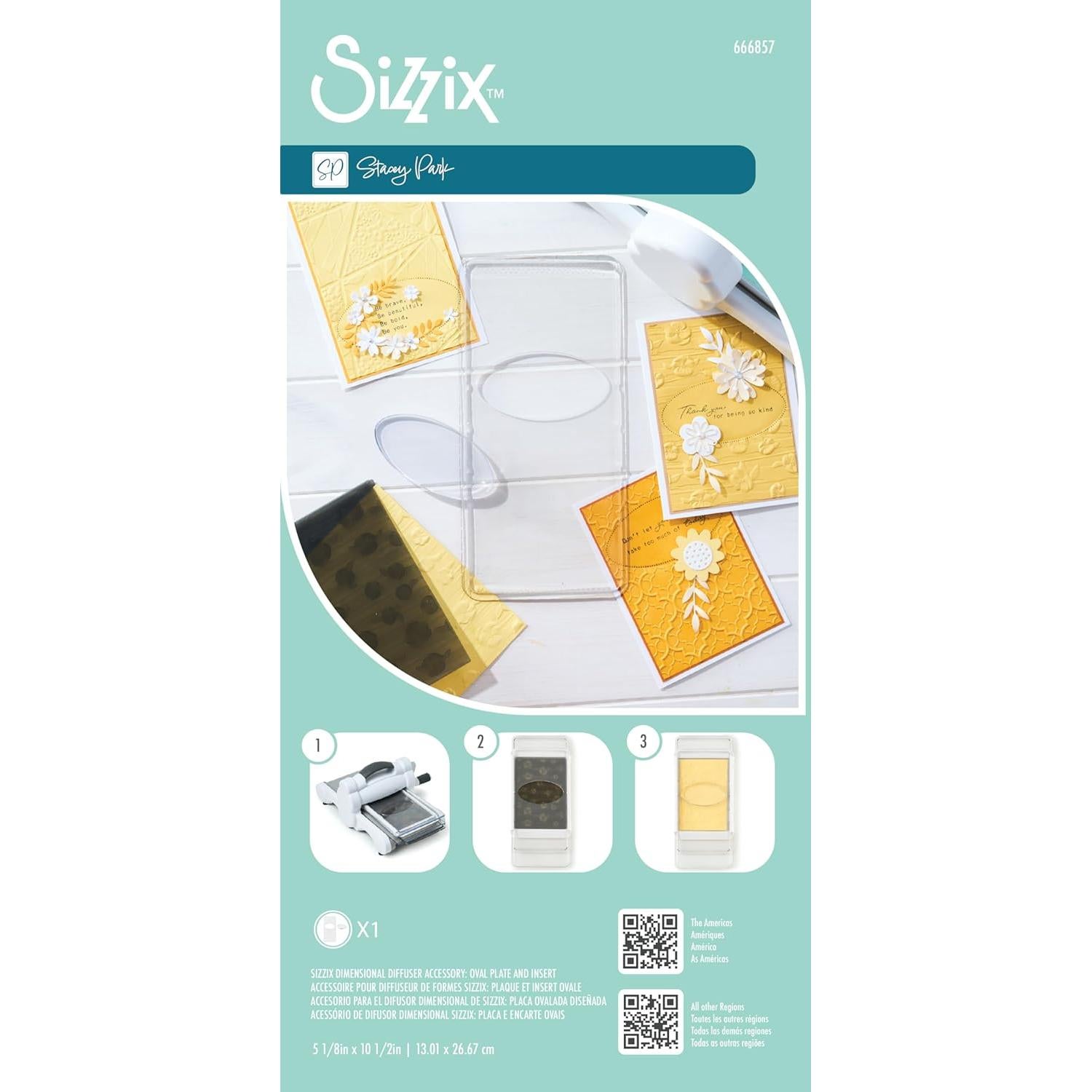 Inserto Ovalado Difusor Dimensional Sizzix Stacey Park