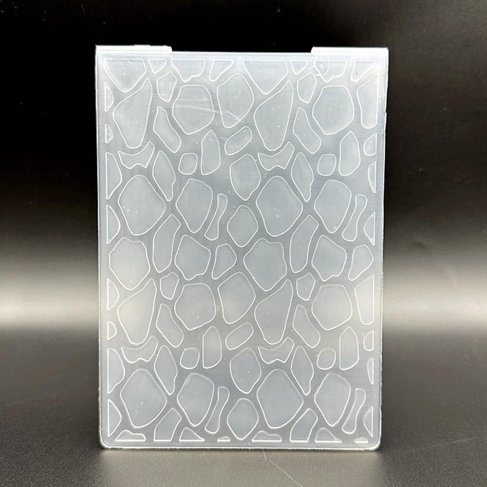 Plantilla de Embosado 3D de Plástico A6 Textura Piedra