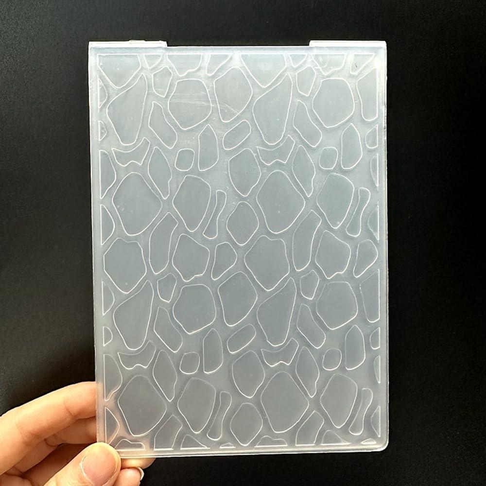 Plantilla de Embosado 3D de Plástico A6 Textura Piedra