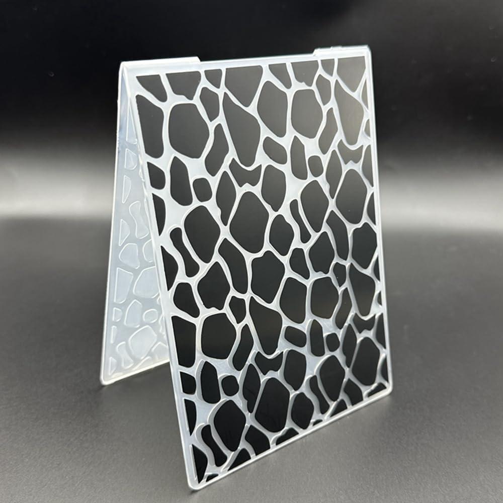 Plantilla de Embosado 3D de Plástico A6 Textura Piedra