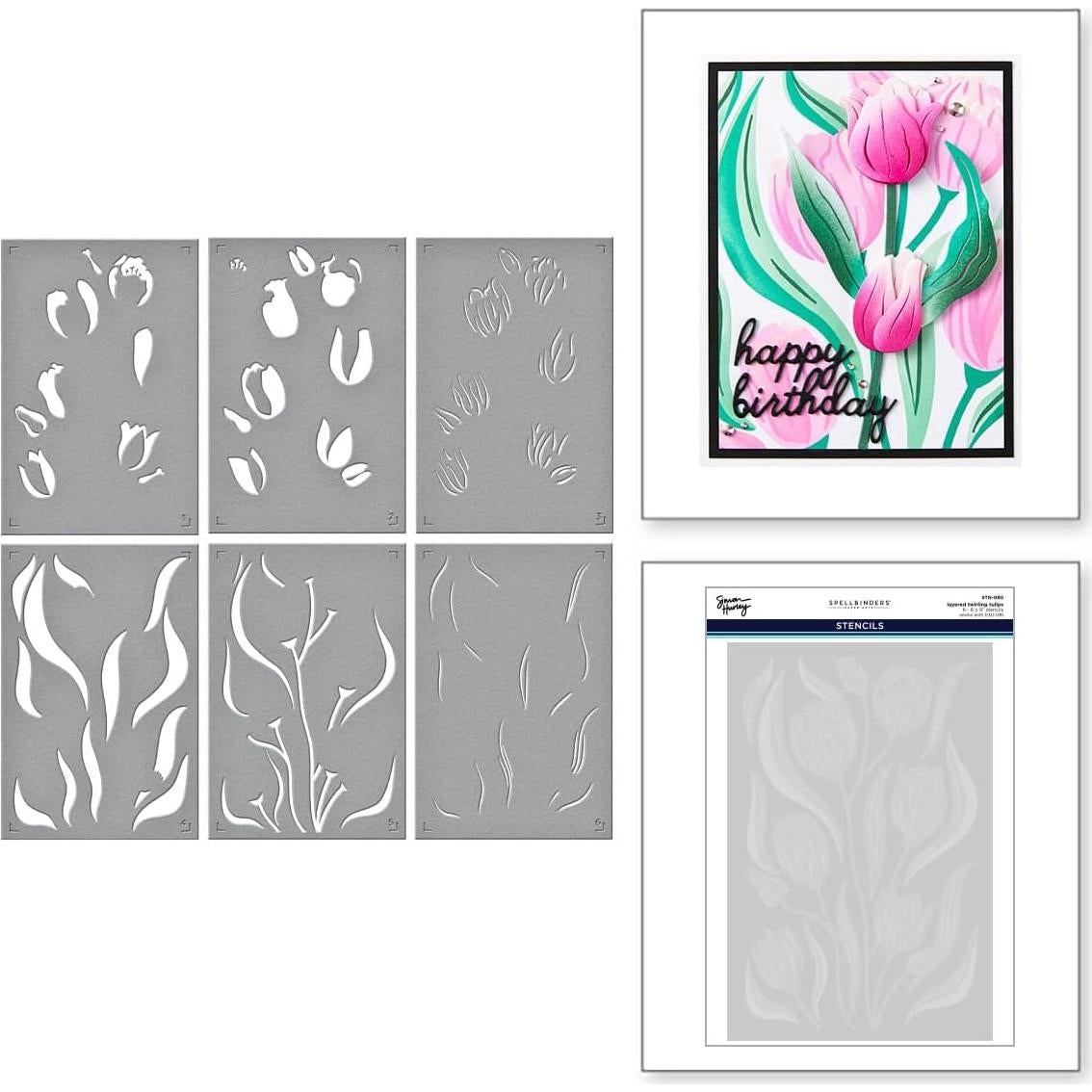 Paquete de Plantillas 3D Tulipanes Giratorios Simon Hurley