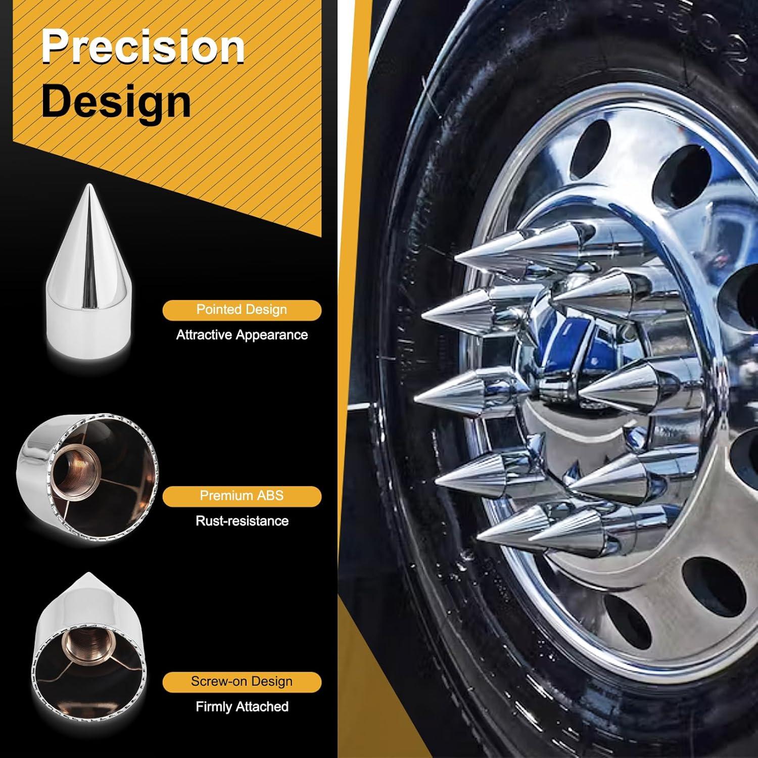 20 Piezas Cubiertas de Tuercas para Camiones HQALTY 33mm