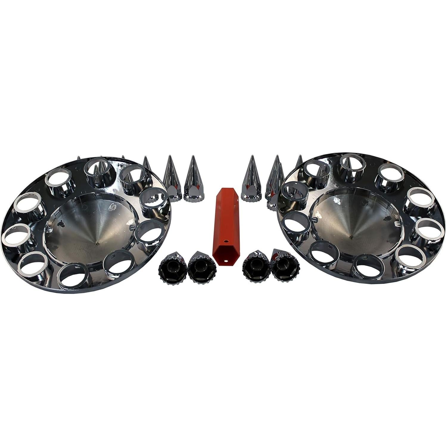 Juego Cubiertas de Eje ABS Cromado MRJLK 33mm para Camiones