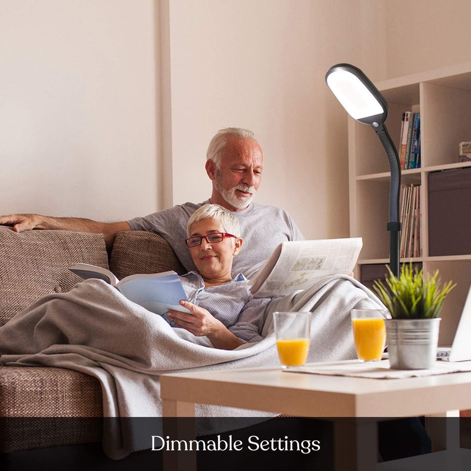 Lámpara de Pie LED Brightech Litespan Ajustable - Negro