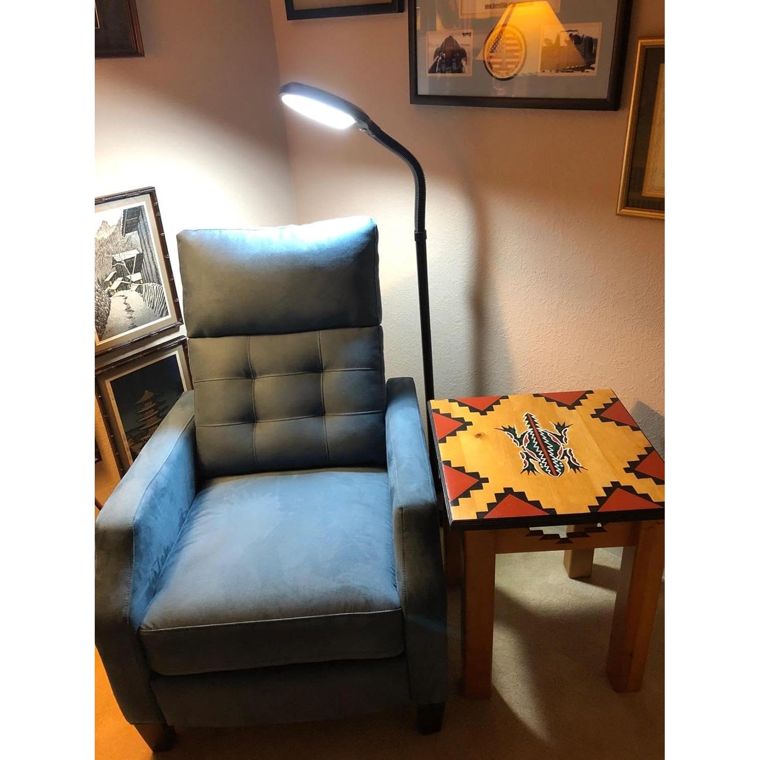 Lámpara de Pie LED Brightech Litespan Ajustable - Negro