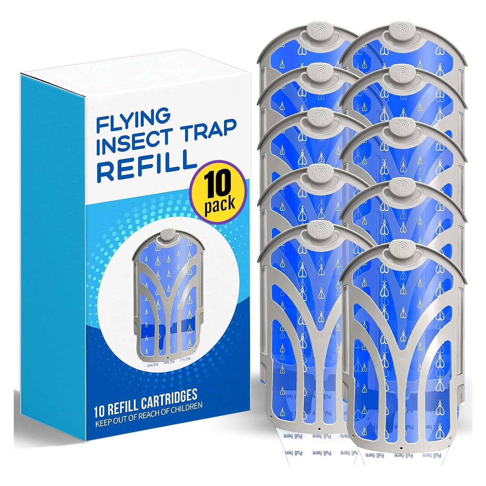 Kit de Recarga Trampa Insectos Voladores ZEBO - 10 Cartuchos