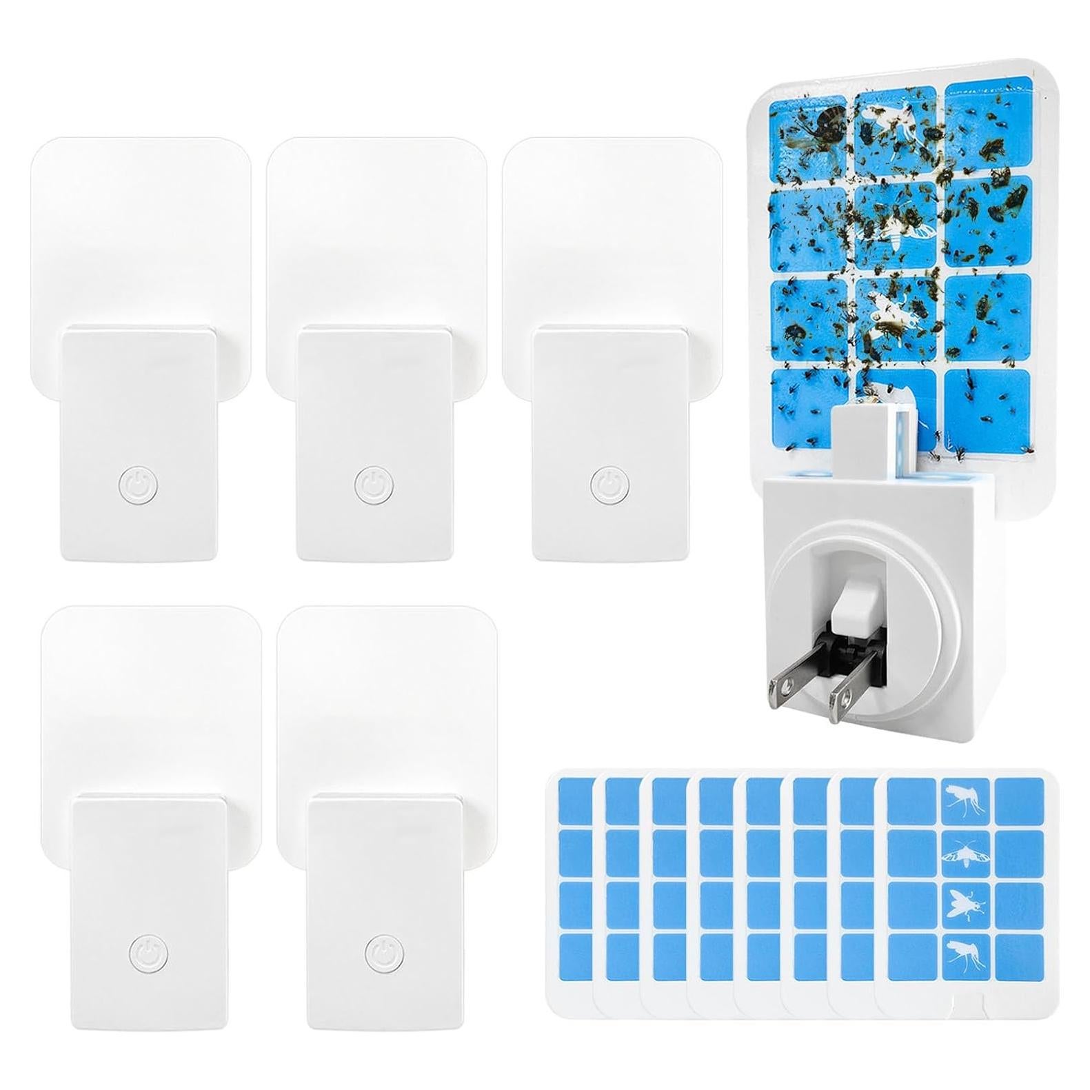 Trampa de Moscas Interior Kuxinage 6 Trampas + 8 Recargas Luz UV