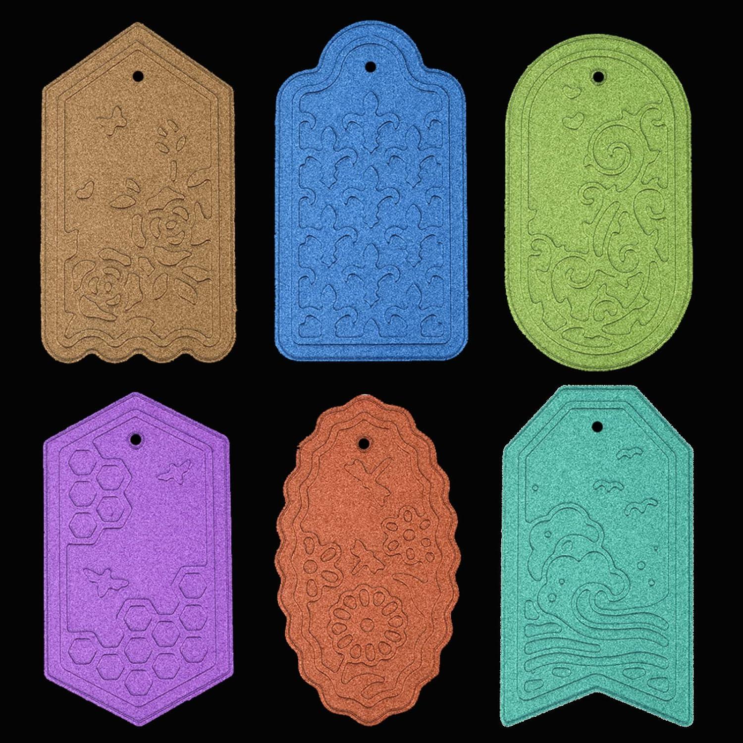 Troqueles de Corte de Etiquetas ORIGACH - 6 Piezas de Acero