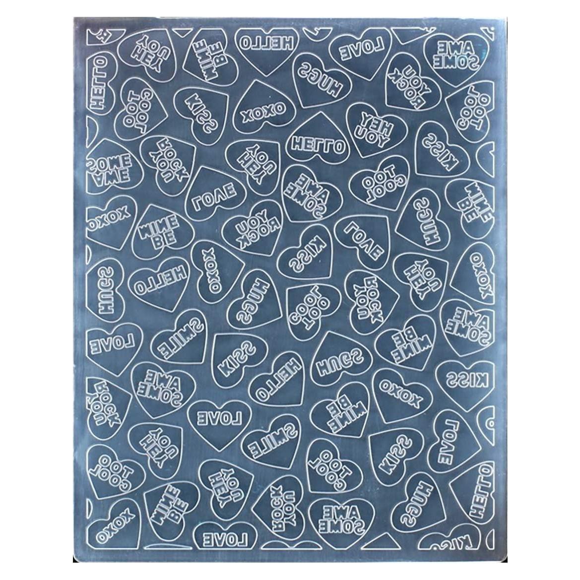 Plantilla de Embossing Kwan Crafts Corazón 12x15cm