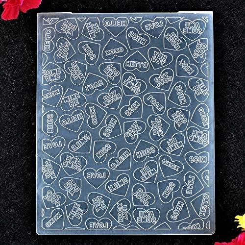 Plantilla de Embossing Kwan Crafts Corazón 12x15cm