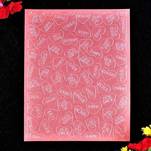 Plantilla de Embossing Kwan Crafts Corazón 12x15cm