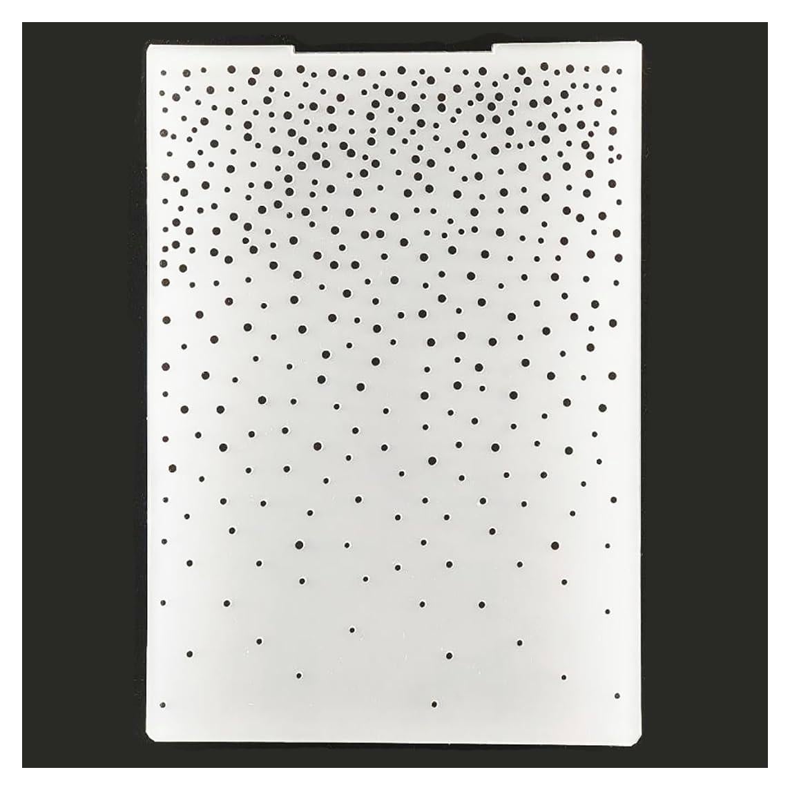 Plantilla de Embossing KWELLAM Copos de Nieve 12.5x17.7cm