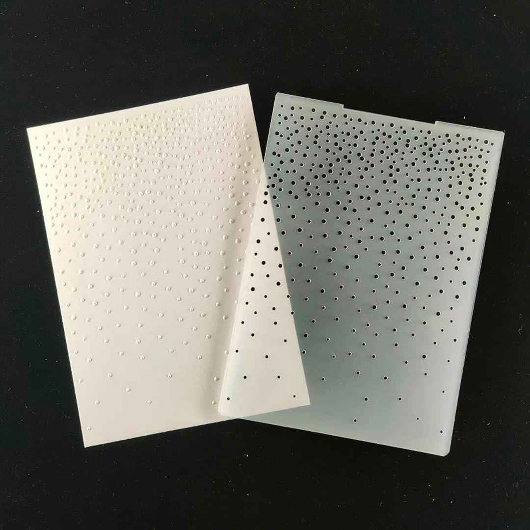 Plantilla de Embossing KWELLAM Copos de Nieve 12.5x17.7cm
