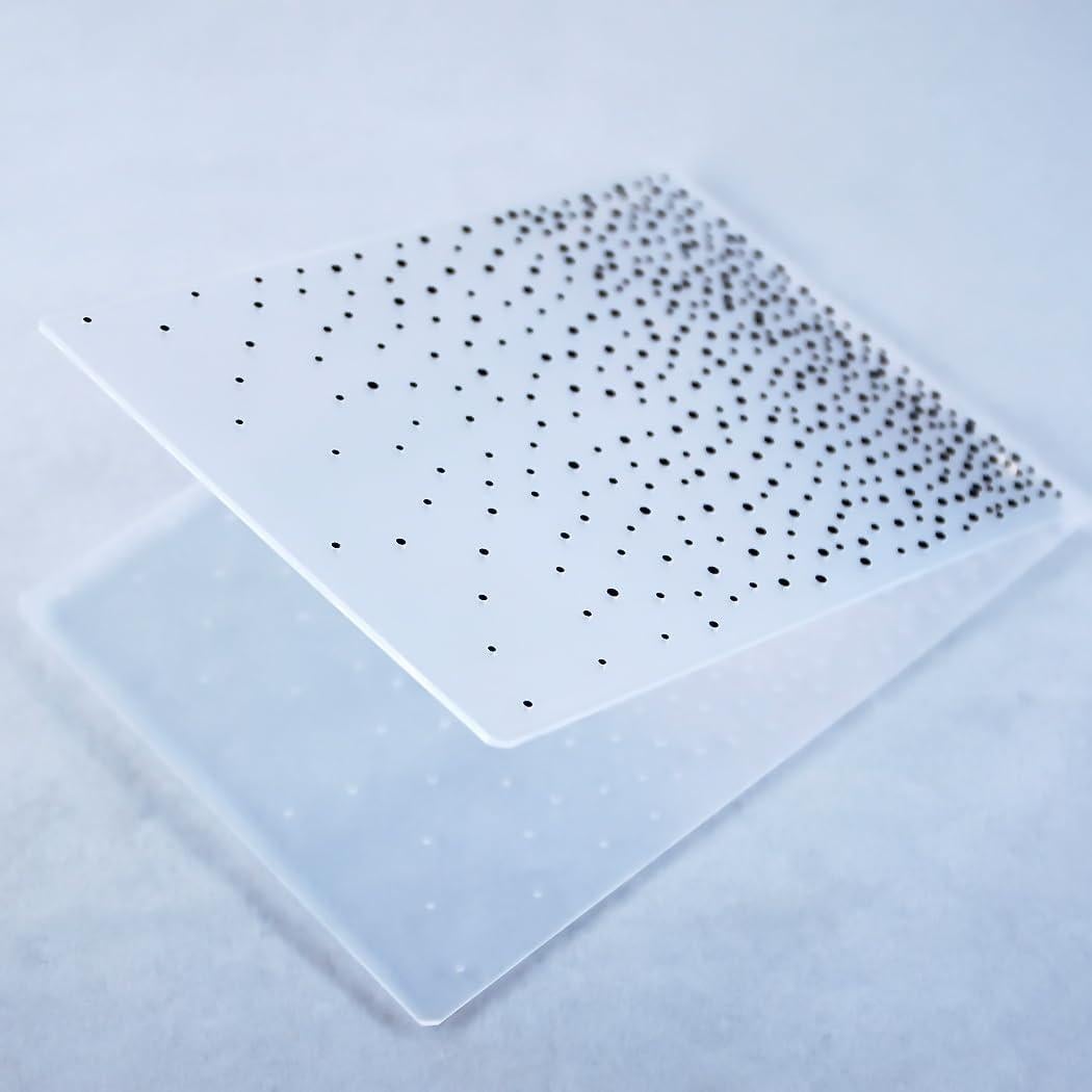 Plantilla de Embossing KWELLAM Copos de Nieve 12.5x17.7cm