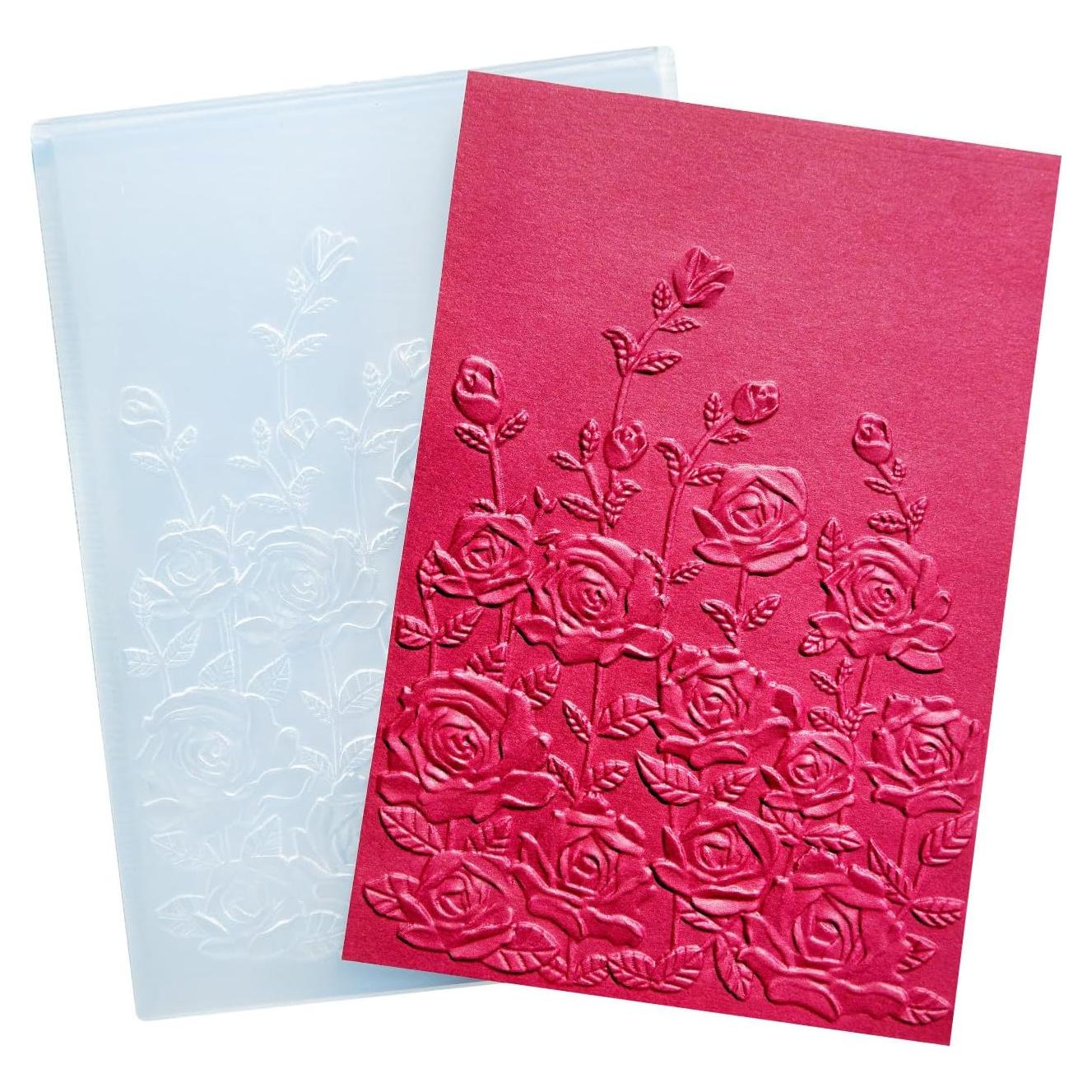 Plantilla Embossing Plástico Lily Craft 11.4x16 cm Rosa