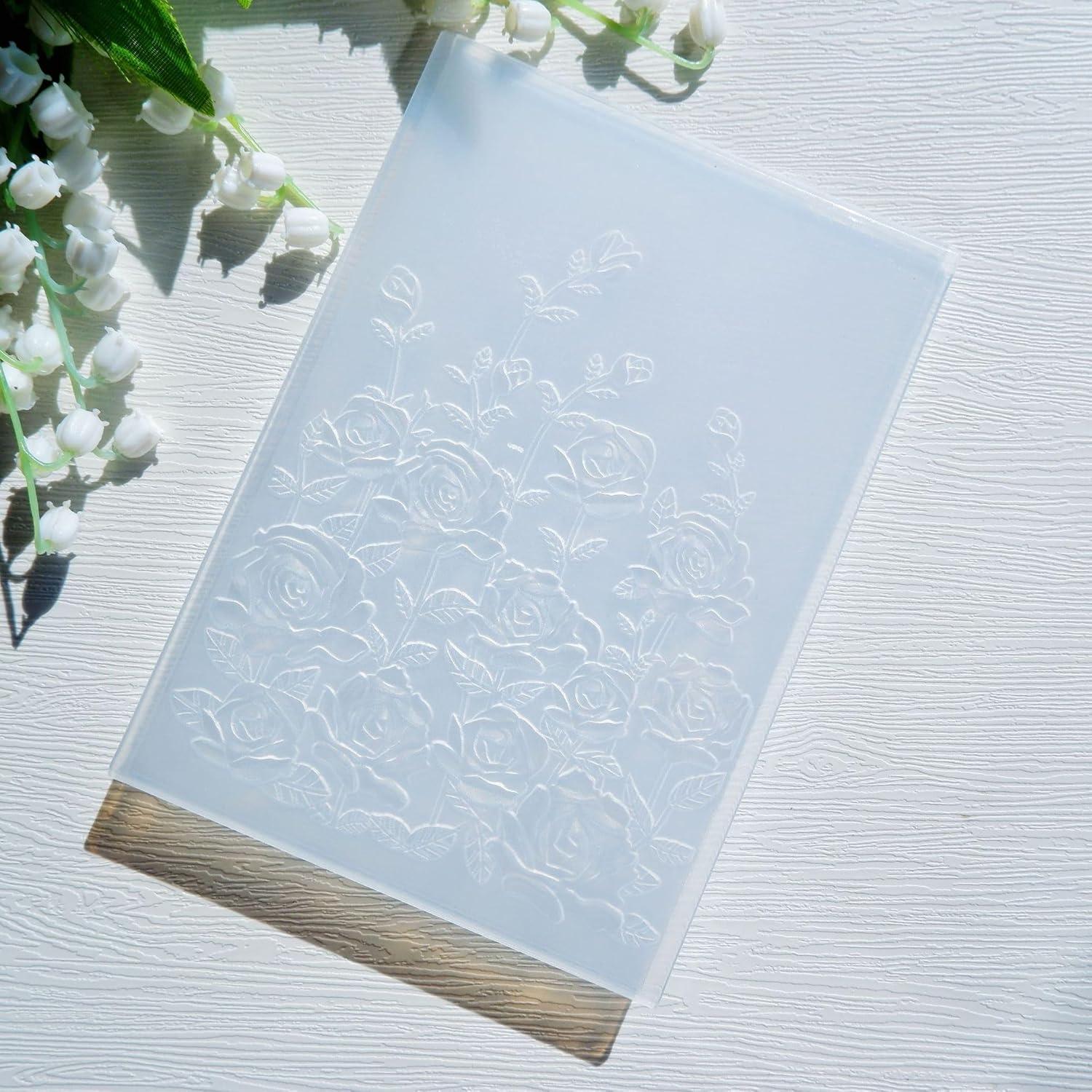 Plantilla Embossing Plástico Lily Craft 11.4x16 cm Rosa