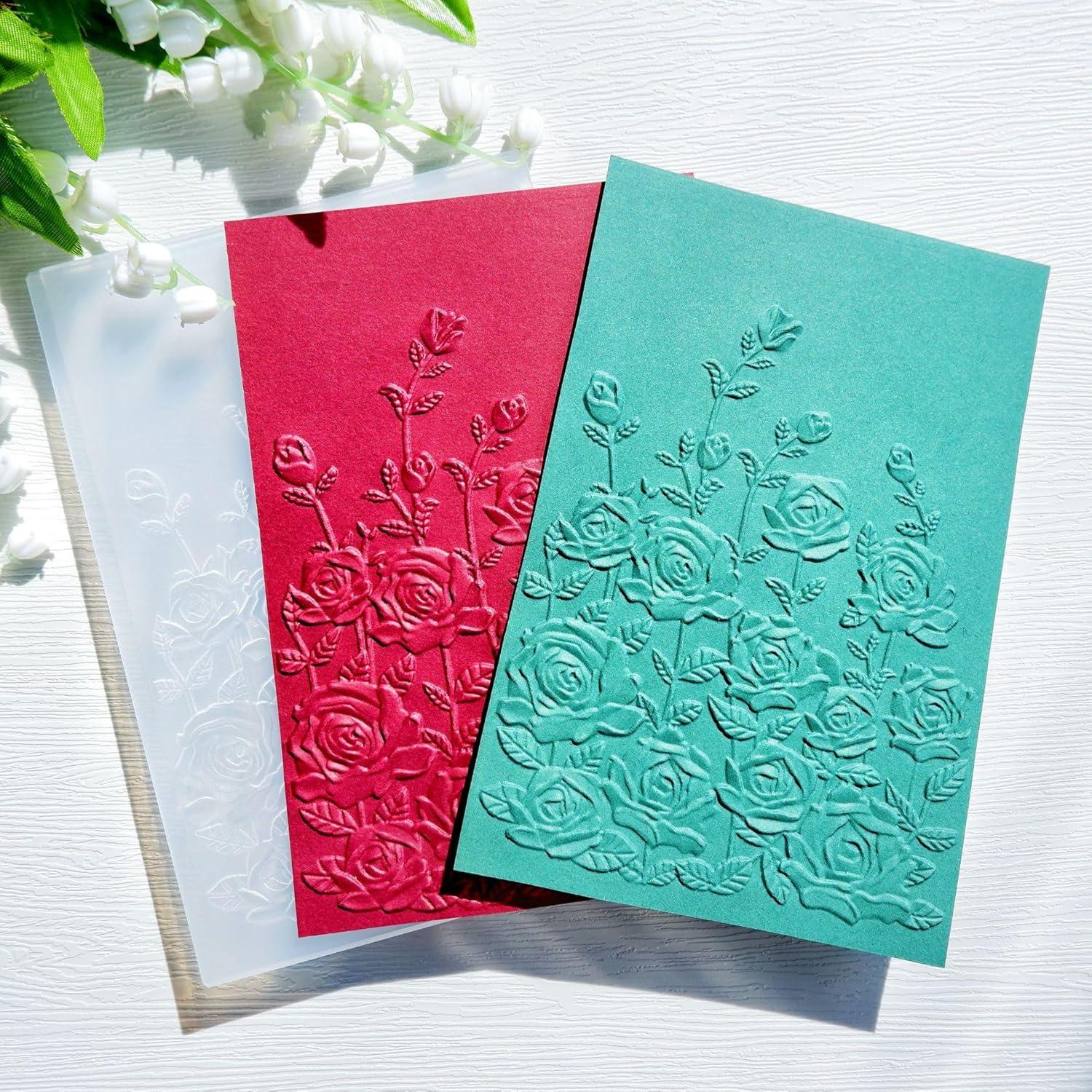 Plantilla Embossing Plástico Lily Craft 11.4x16 cm Rosa