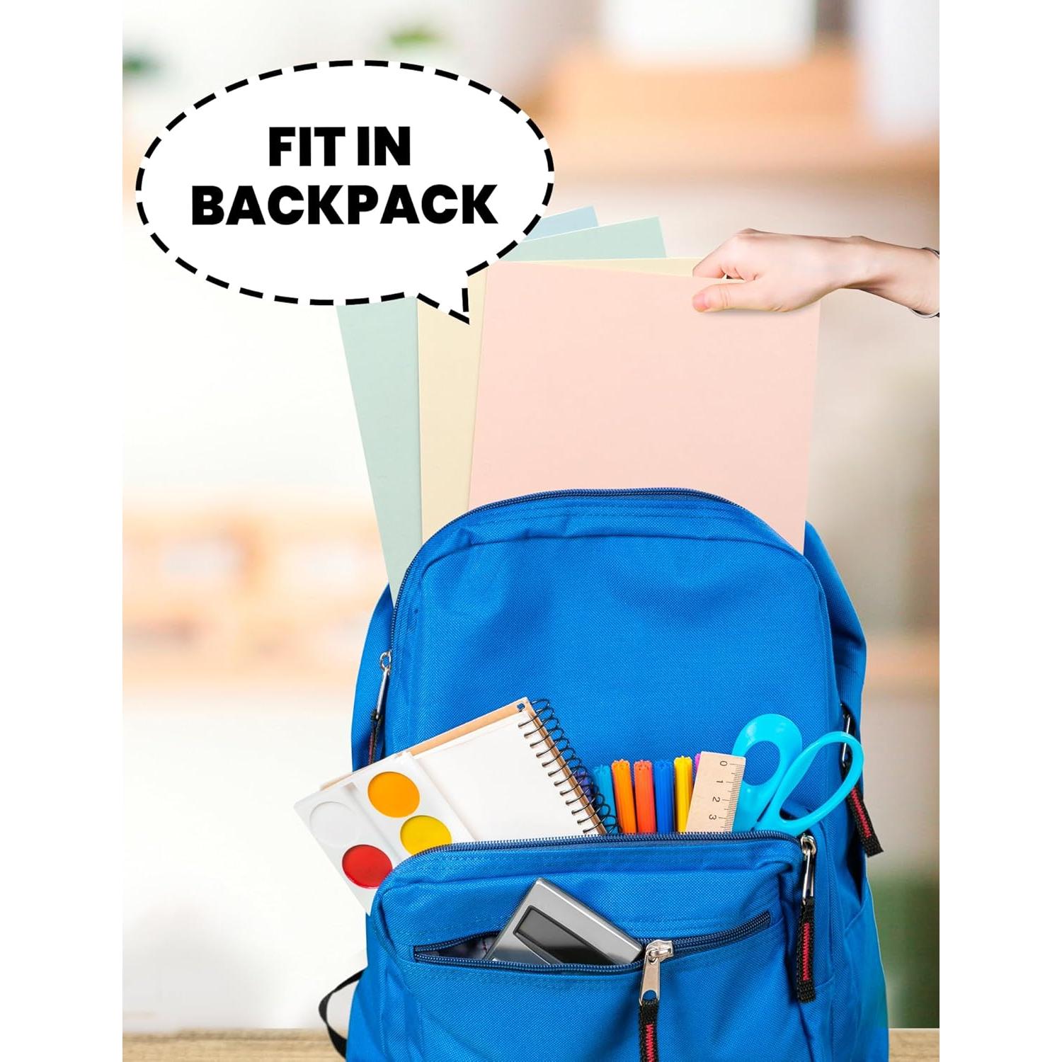 Carpetas con Bolsillos SUNEE 50 Paquete Tamaño Carta Multicolor