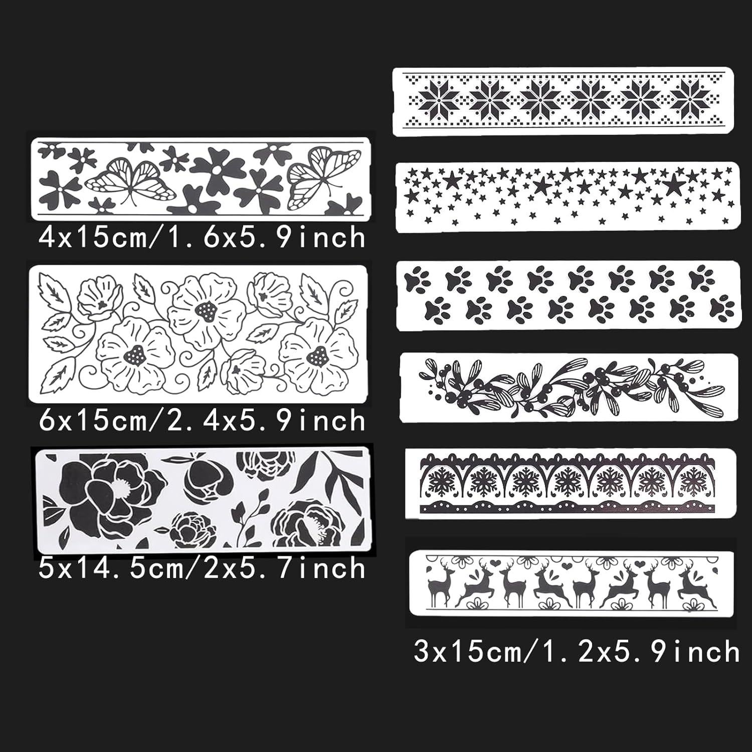 9Pcs Plastic Embossing Folders for Card Making Embossing Machine Template Mold Paper Card Embossing Stencil Flower Leaf Embossing Folder for Scrapbook Photo Album DIY Craft Decoration
