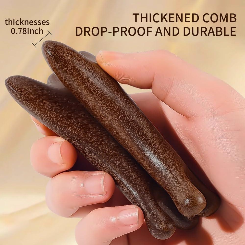 Masajeador de cuero cabelludo TAIHI de madera sándalo 6.48x9.98cm