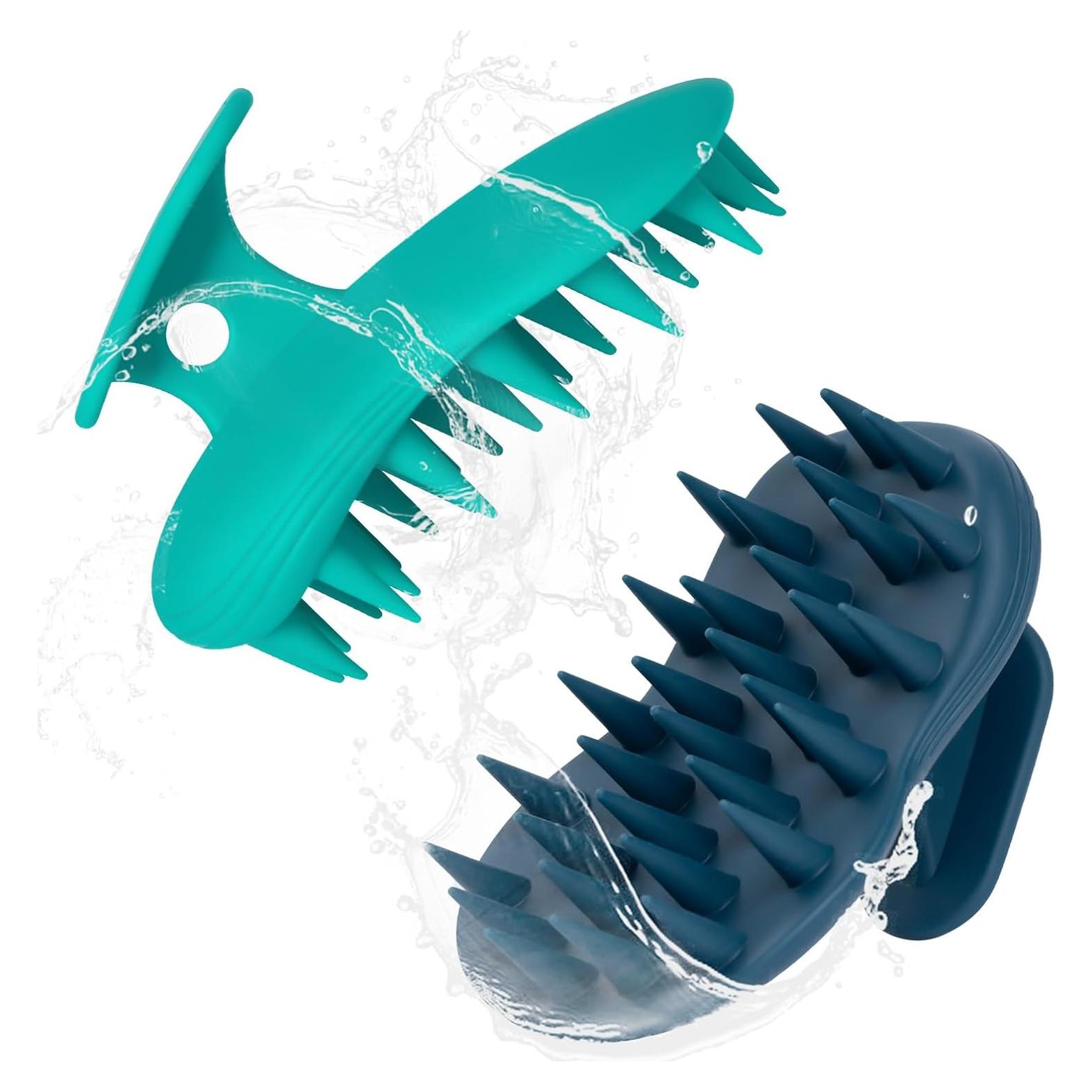 2 Piezas Cepillo Masajeador de Cuero Cabelludo PHOVSUV Silicona