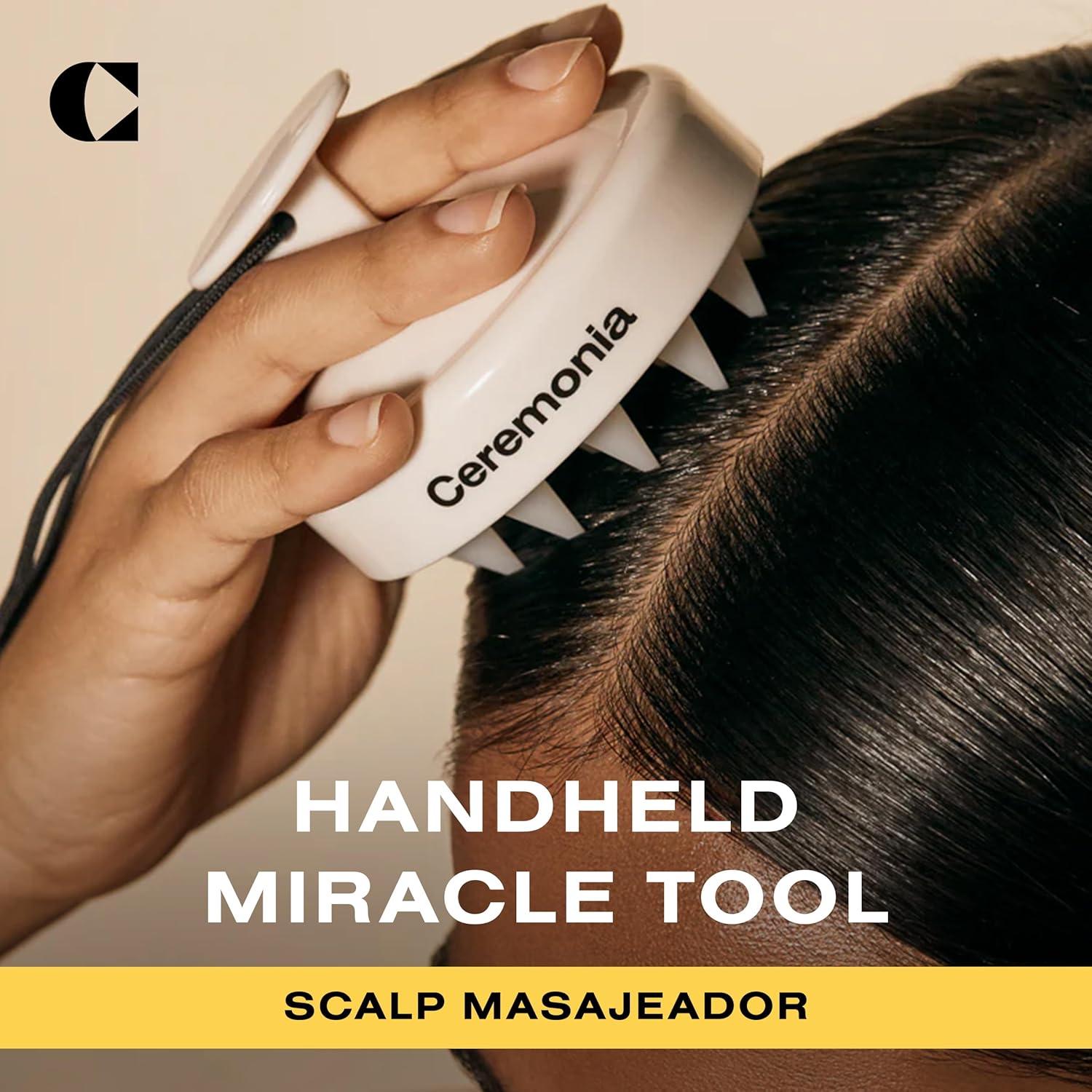 Masajeador de Cuero Cabelludo Ceremonia - Estimula Circulación y Exfolia