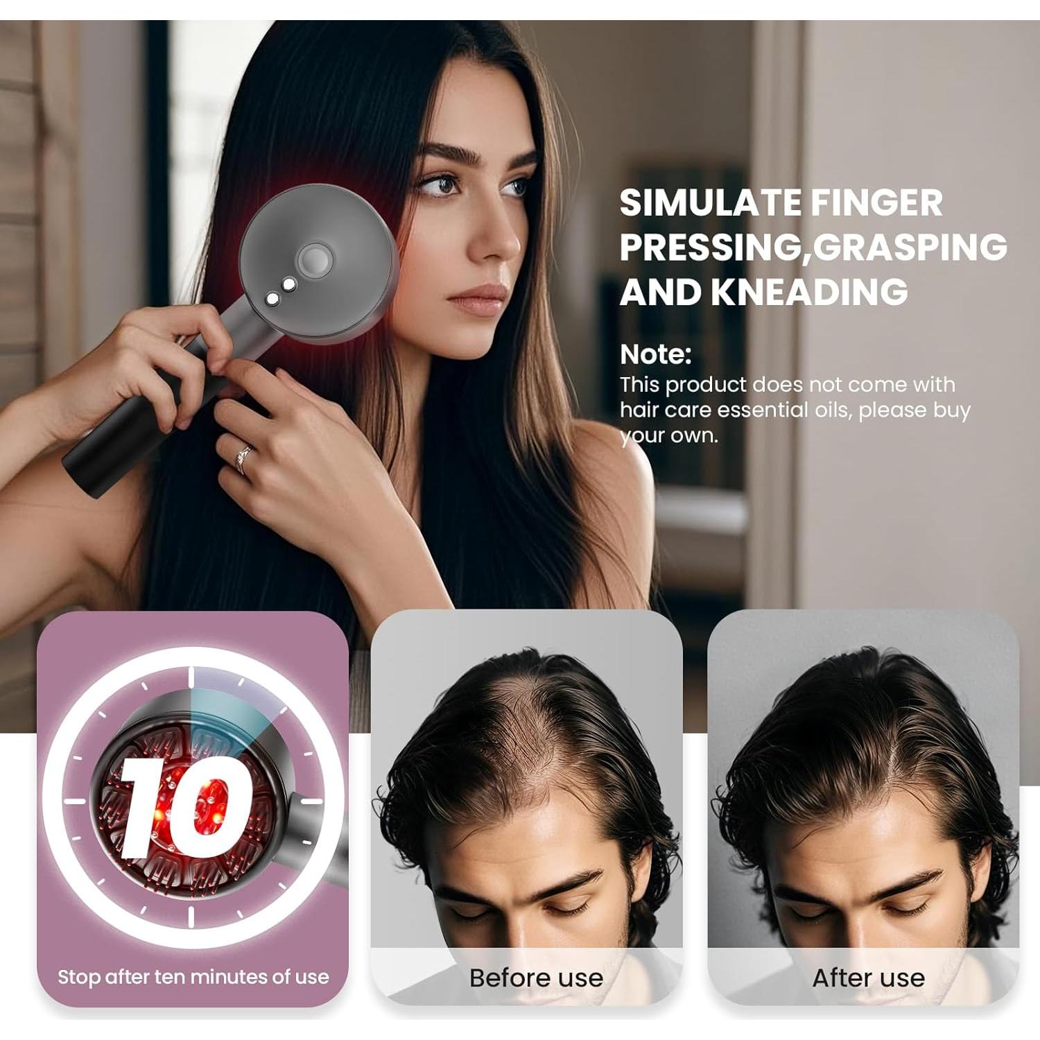 Aplicador de Aceite para Cabello Aehocp 3 en 1 IPX7