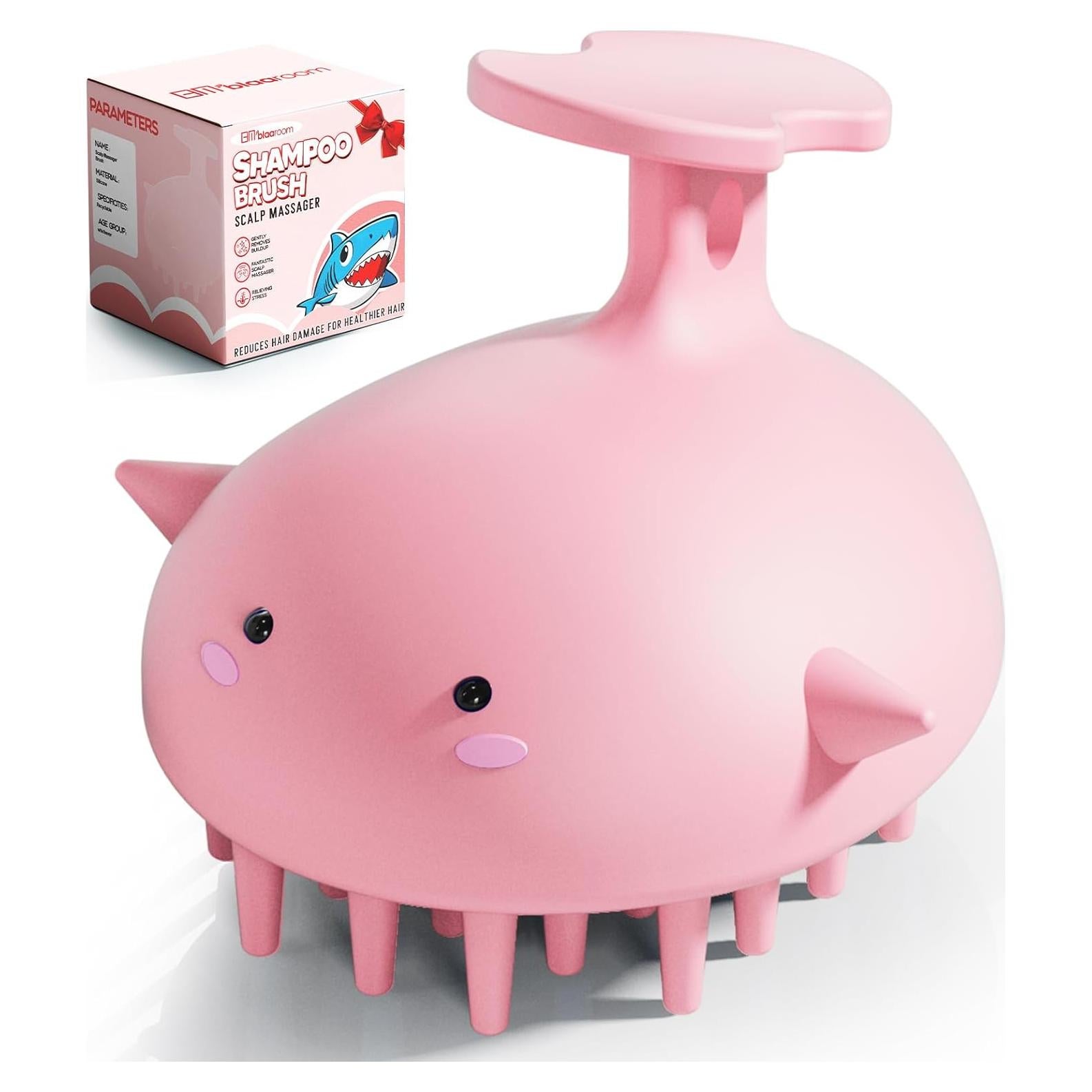 Cepillo de Champú BLAAROOM Rosa para Crecimiento Cabello y Masaje