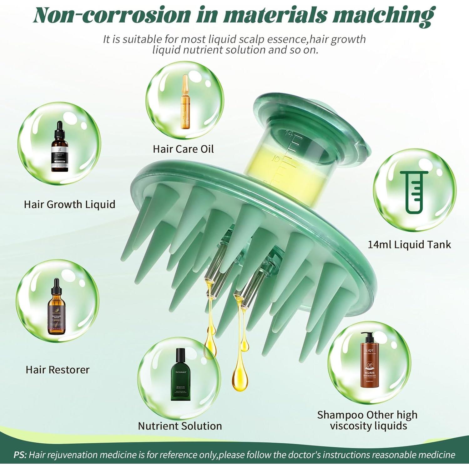 Aplicador de Masaje para Cuero Cabelludo Beautlohas 14ml Silicona